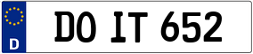 Truck License Plate